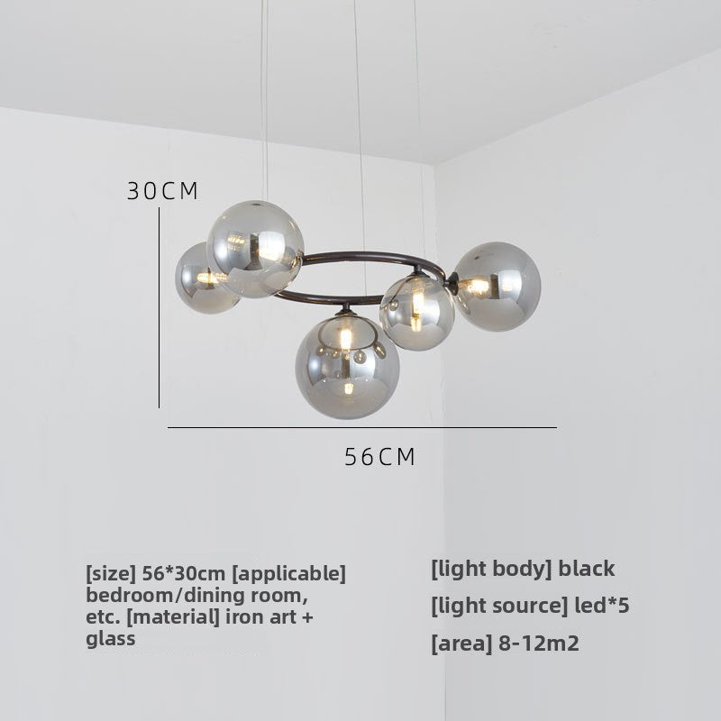 Glass pendant lamp