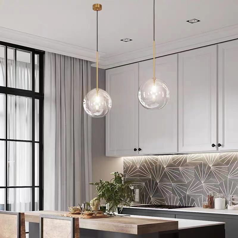 Glass pendant lamp
