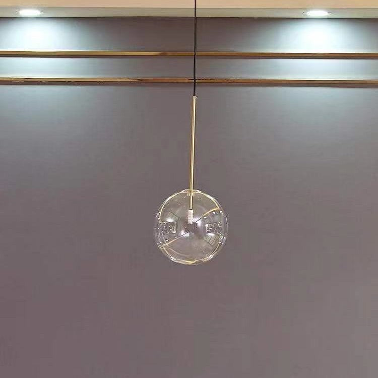 Glass pendant lamp