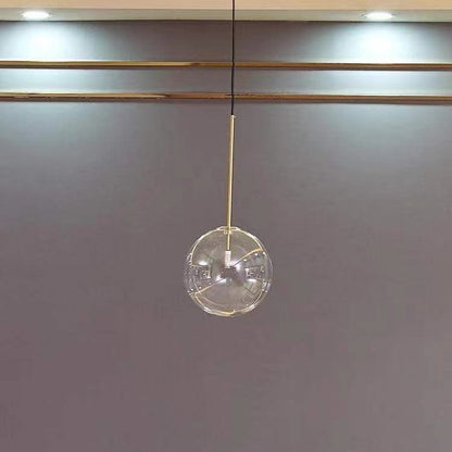Glass pendant lamp