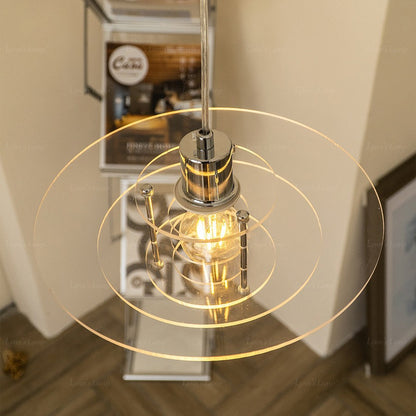 Glass pendant light