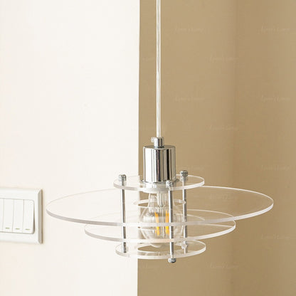 Glass pendant light