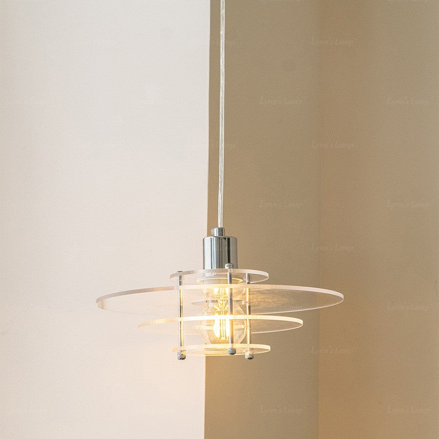 Glass pendant light