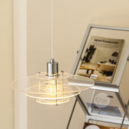 Glass pendant light