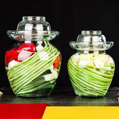 Glass Pickle Jar