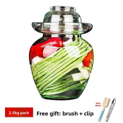 Glass Pickle Jar