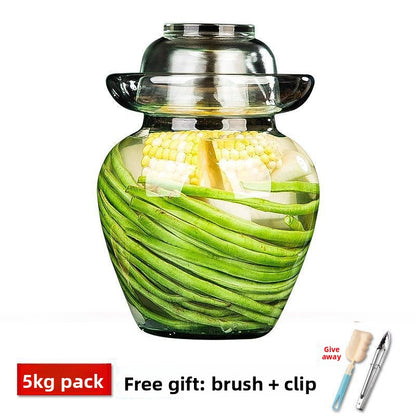 Glass Pickle Jar