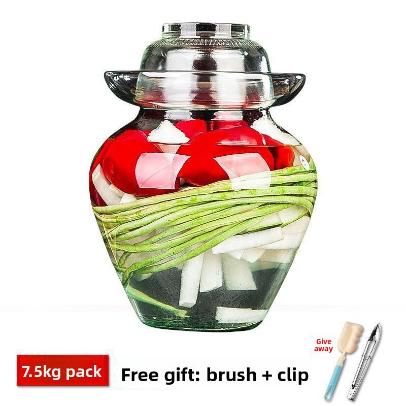 Glass Pickle Jar