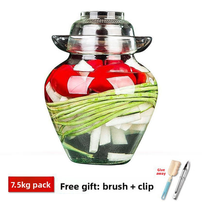 Glass Pickle Jar