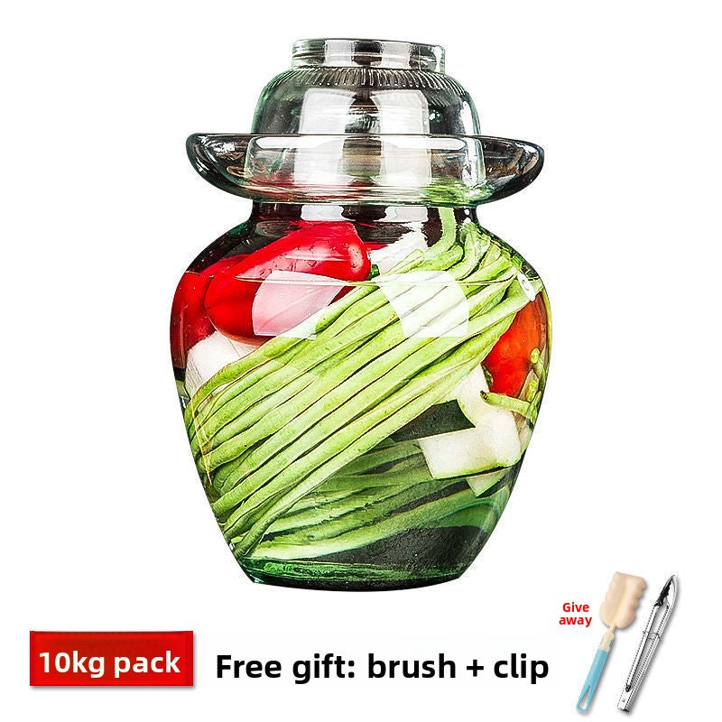 Glass Pickle Jar