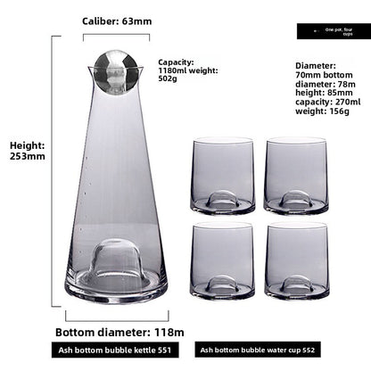 Glass Pitcher with Cups