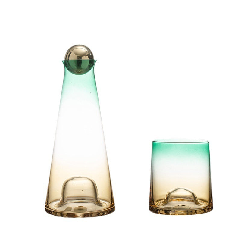 Glass Pitcher with Cups