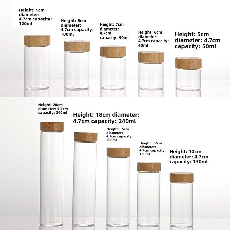 Glass Screw Top Storage Bottles