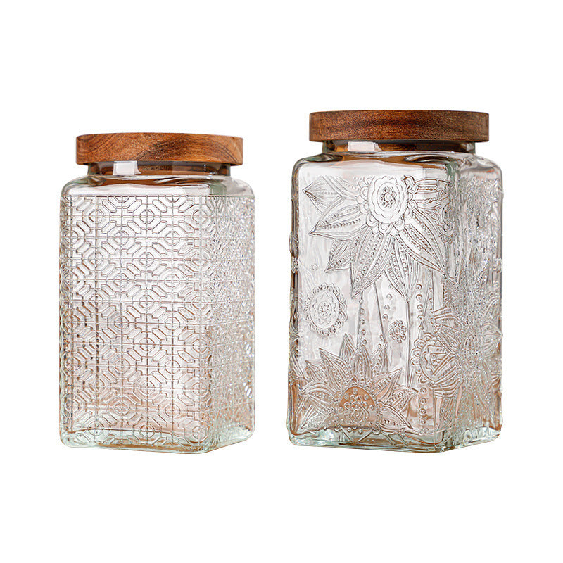 Glass sealed jar