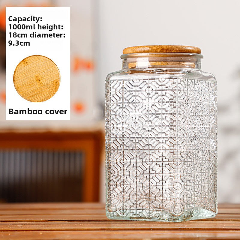 Glass sealed jar