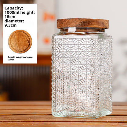 Glass sealed jar