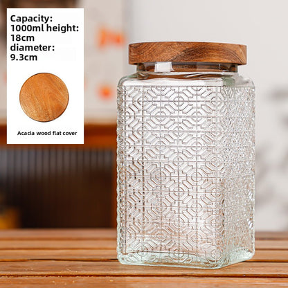 Glass sealed jar