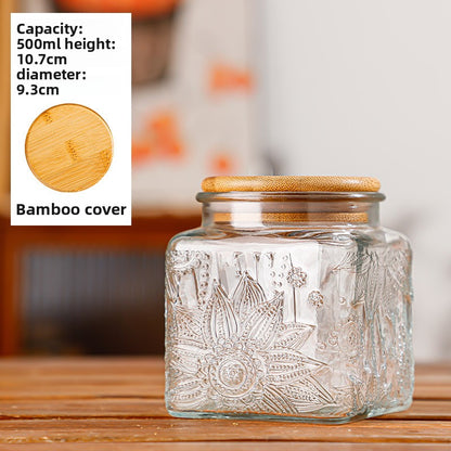 Glass sealed jar