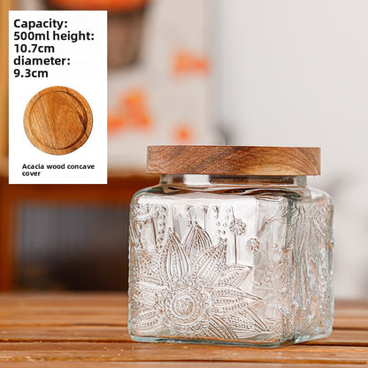 Glass sealed jar
