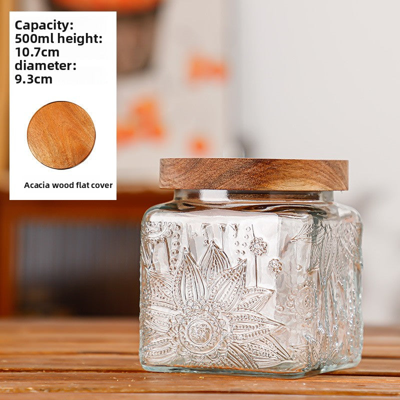 Glass sealed jar