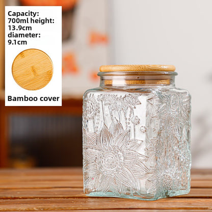 Glass sealed jar
