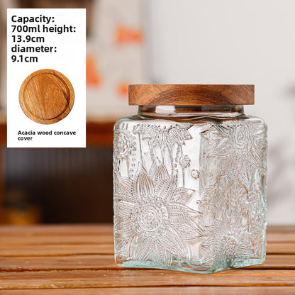 Glass sealed jar
