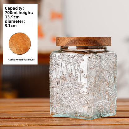 Glass sealed jar