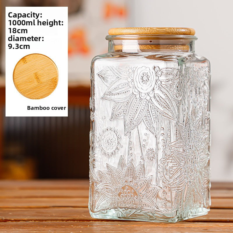 Glass sealed jar
