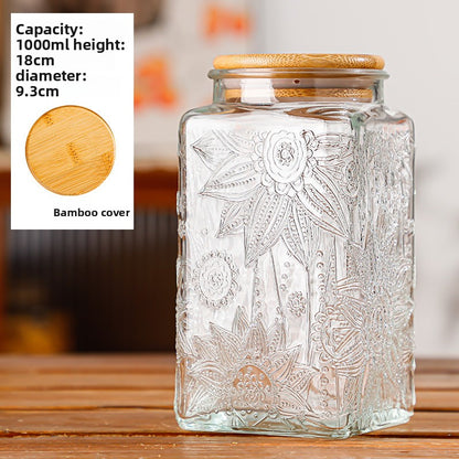 Glass sealed jar