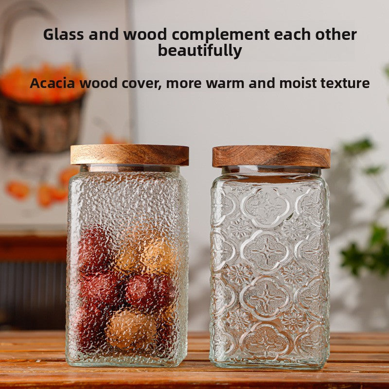 Glass sealed jar