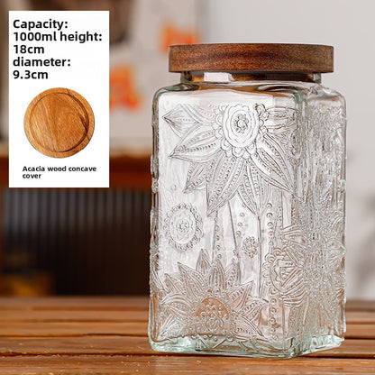 Glass sealed jar