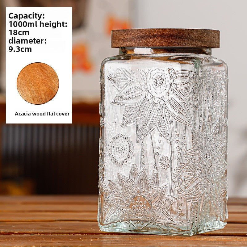 Glass sealed jar