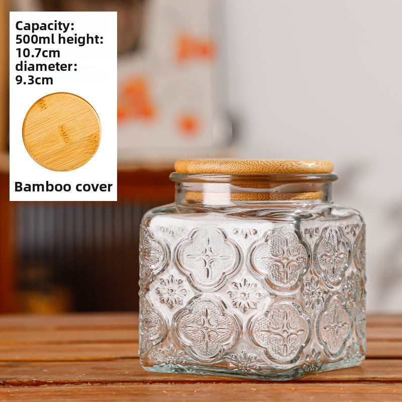 Glass sealed jar