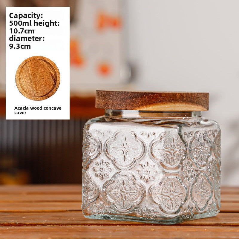 Glass sealed jar
