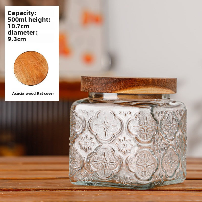 Glass sealed jar
