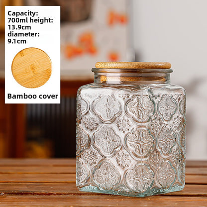 Glass sealed jar