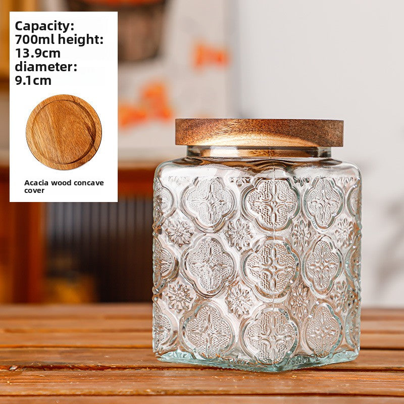 Glass sealed jar