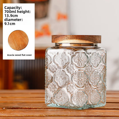 Glass sealed jar