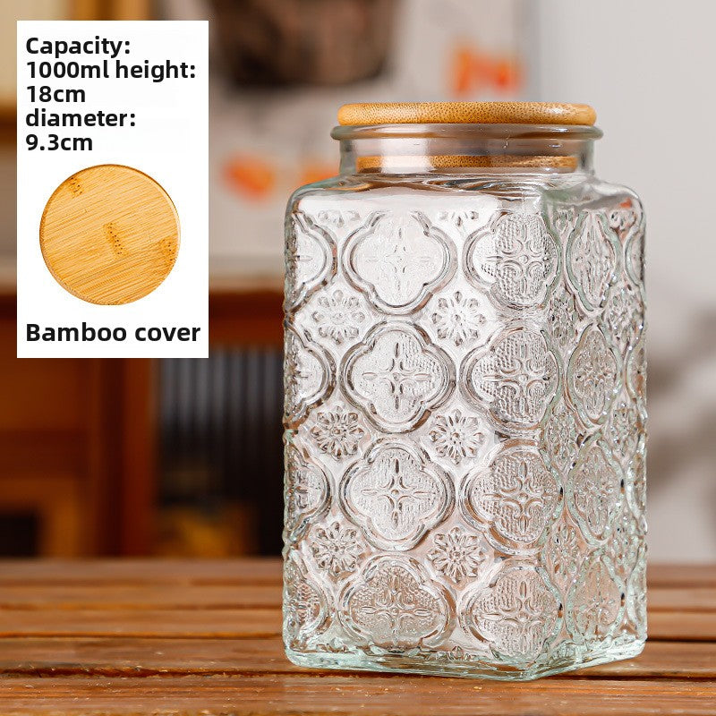 Glass sealed jar