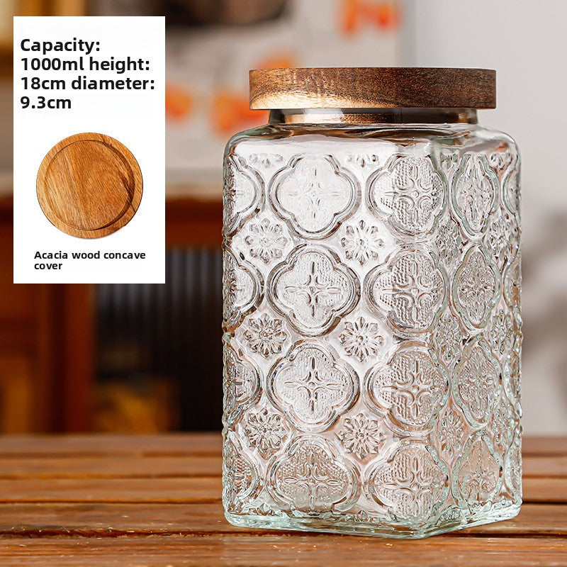 Glass sealed jar