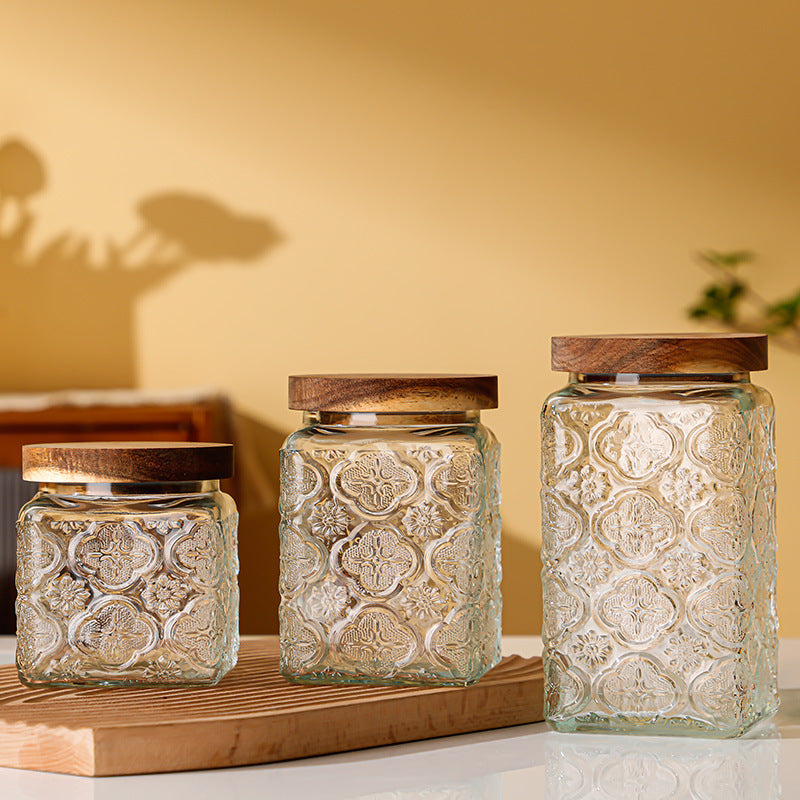 Glass sealed jar