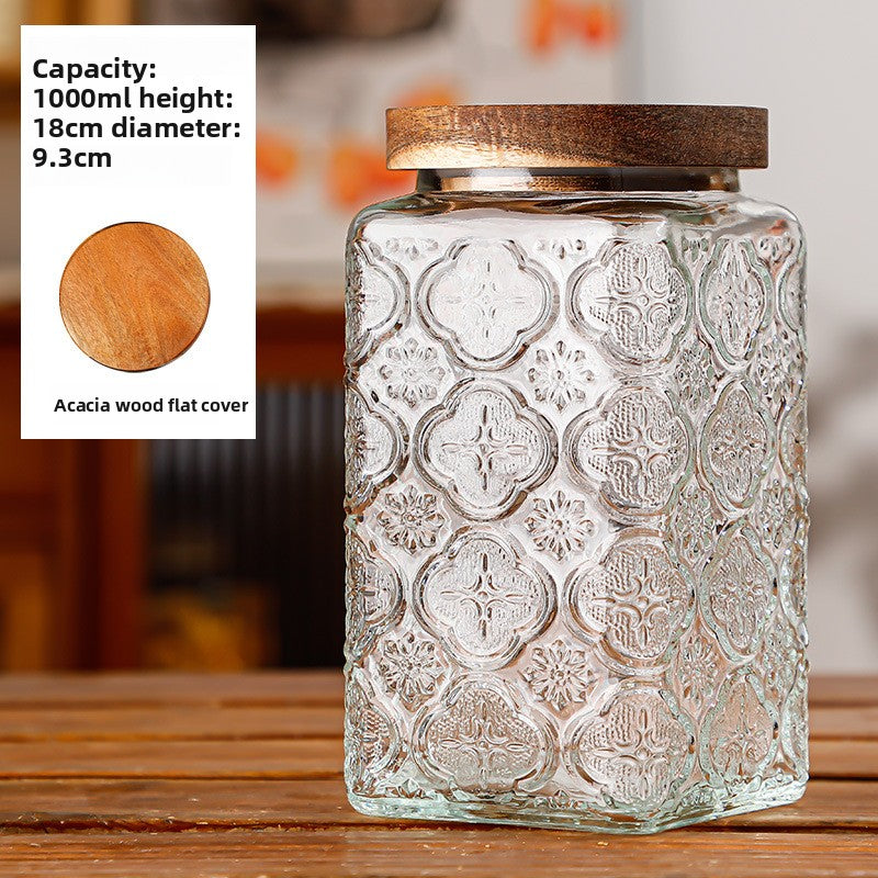 Glass sealed jar