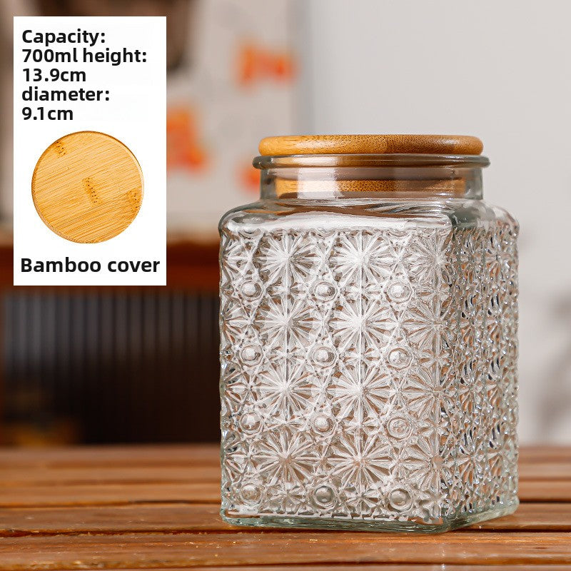 Glass sealed jar