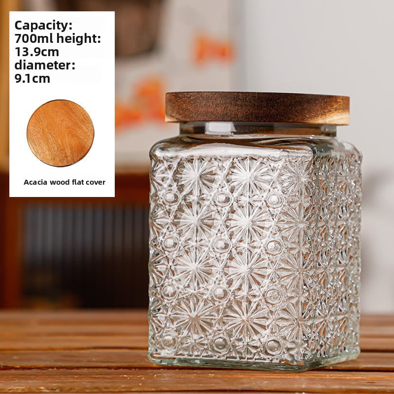 Glass sealed jar