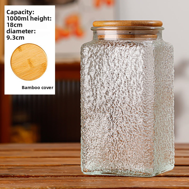 Glass sealed jar