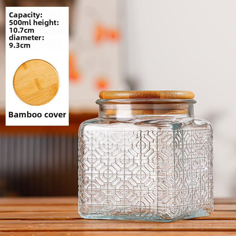 Glass sealed jar
