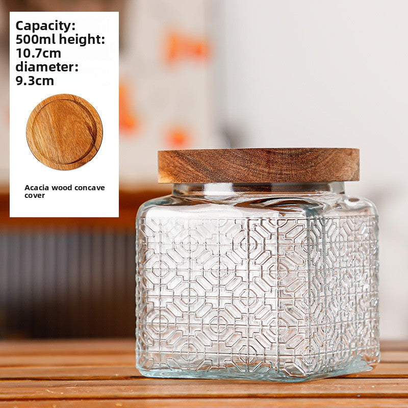 Glass sealed jar