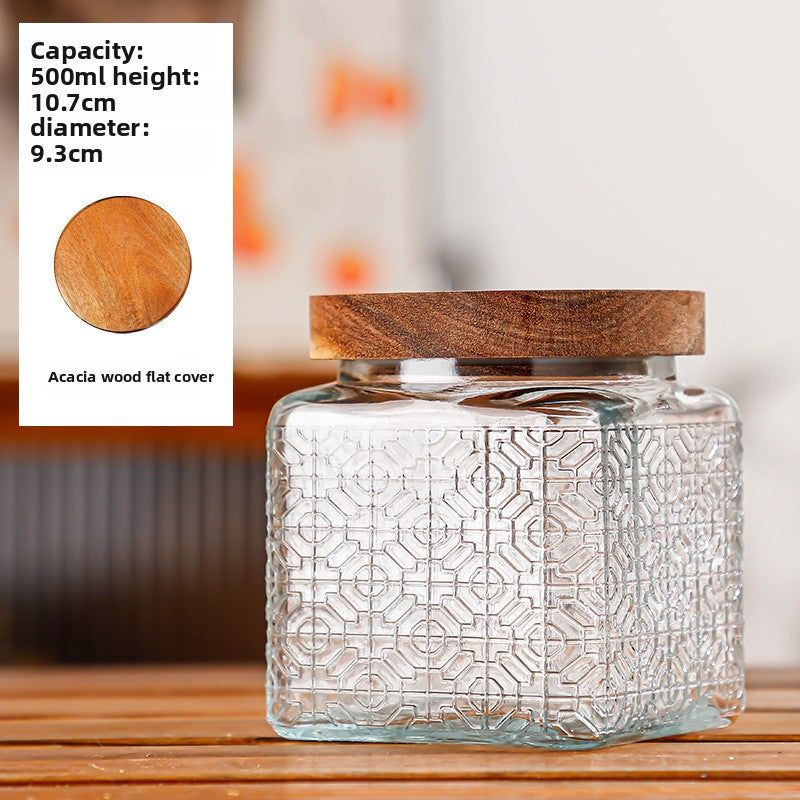 Glass sealed jar