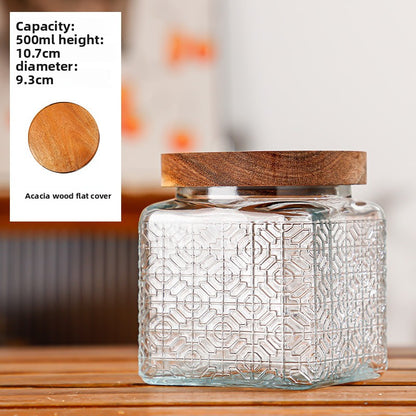 Glass sealed jar