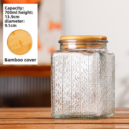 Glass sealed jar